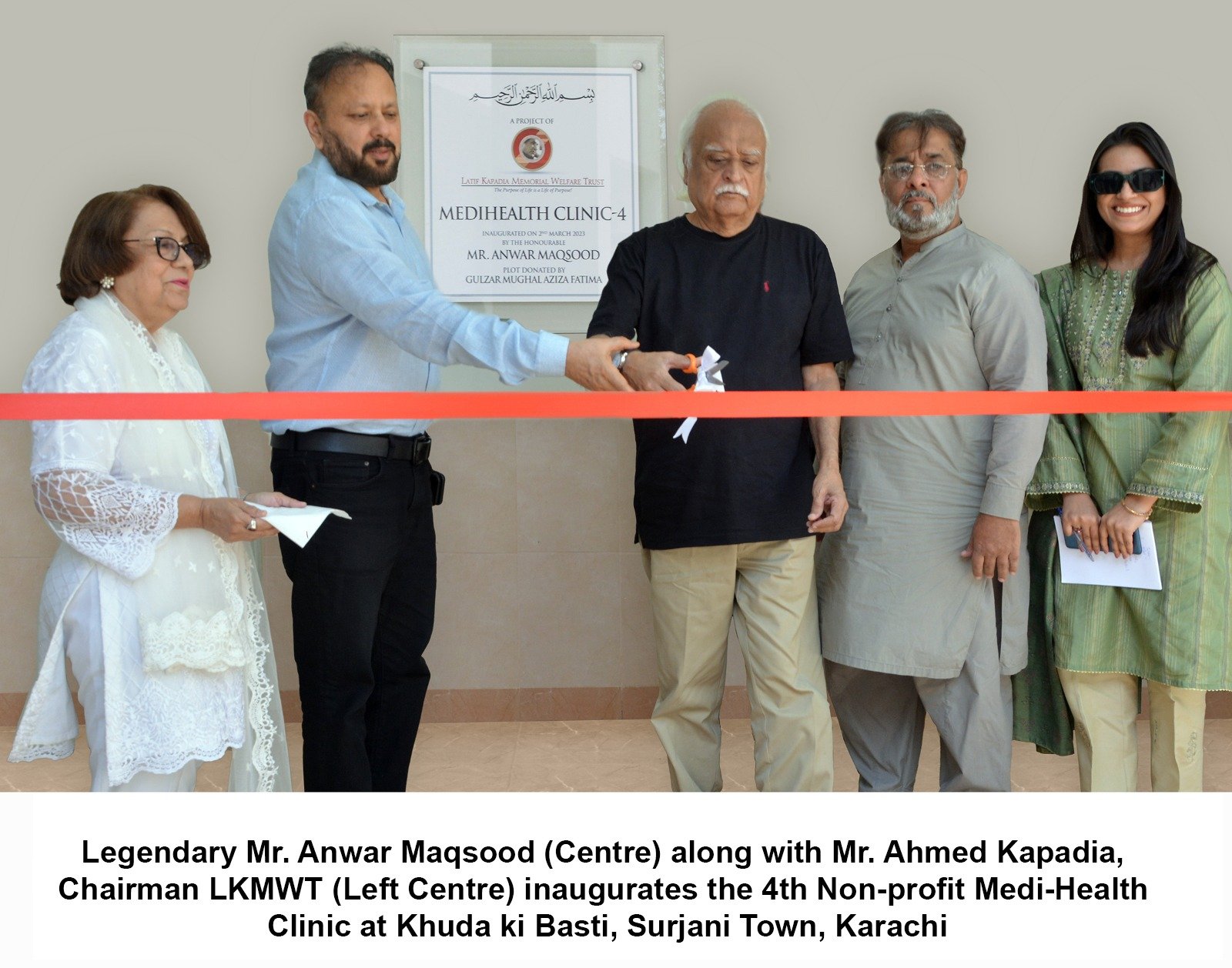 Latif Kapadia Memorial Welfare Trust Inaugurates Its 4th Medi-Health Clinic in Surjani Town with a mission to serve humanity