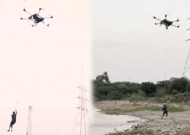 Punjab Government Deploys Drone to Airlift People from Flood-Hit Areas