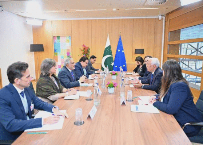 Deputy PM Ishaq Dar Holds Talks with EU Council President Antonio Costa