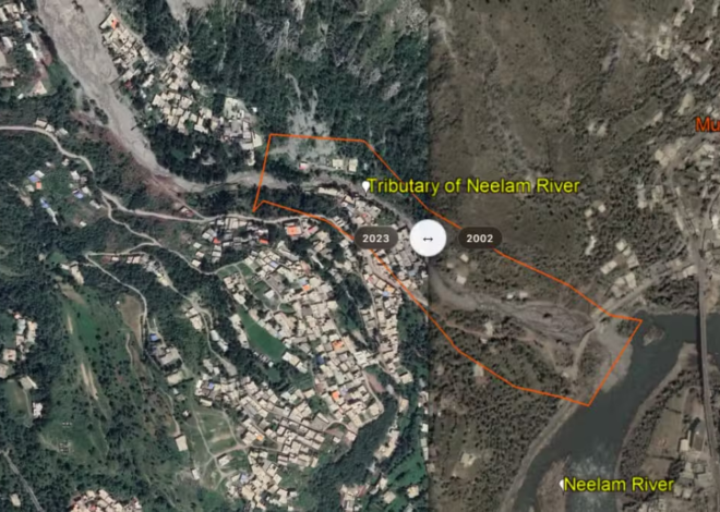 Satellite Images Reveal How Unchecked Construction Along Neelum River Raised Flood Risk in Muzaffarabad