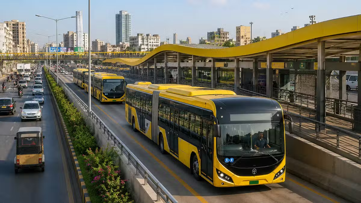 Karachi Yellow Line BRT Construction to Continue Around the Clock
